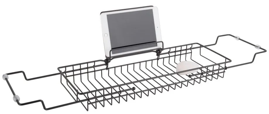 Черен метален регулируем държач за вана, 61 - 86 см - PT LIVING