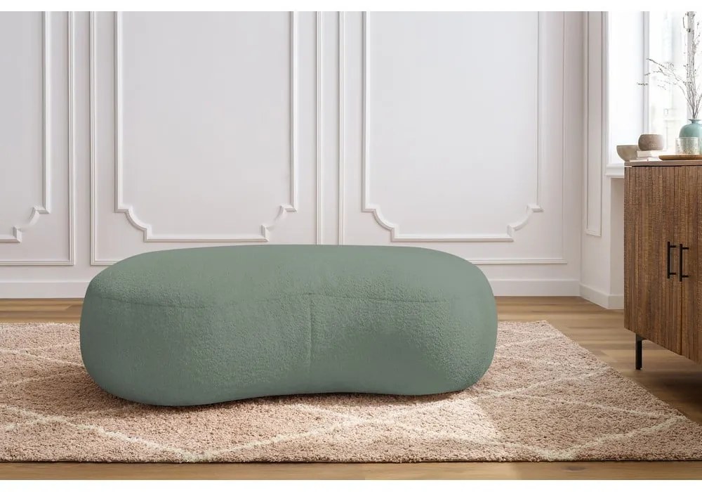 Светлозелена табуретка от букле Saint-Germain - Bobochic Paris