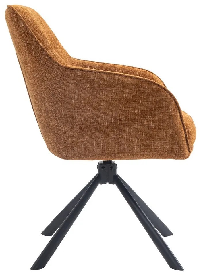 Оранжеви тапицирани трапезни столове в комплект 2 бр. Avola – Unique Furniture