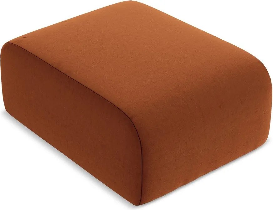 Теракотена кадифена табуретка Lani – Makamii