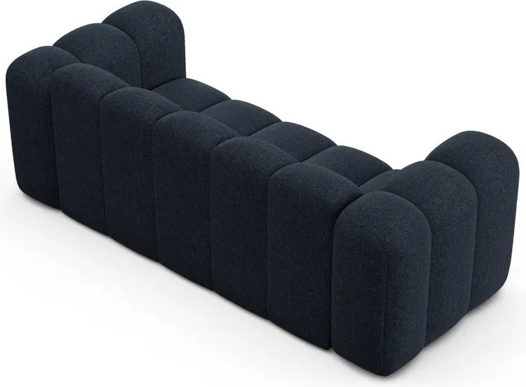 Тъмносин шенилов диван 200 cm Lupine – Micadoni