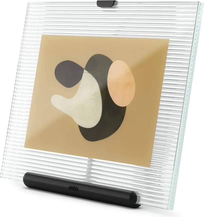 Черна стъклена стояща рамка 16x20 cm Flute – Umbra