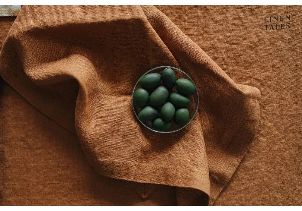 Ленена калъфка за възглавница 40x40 cm Hazelnut – Linen Tales