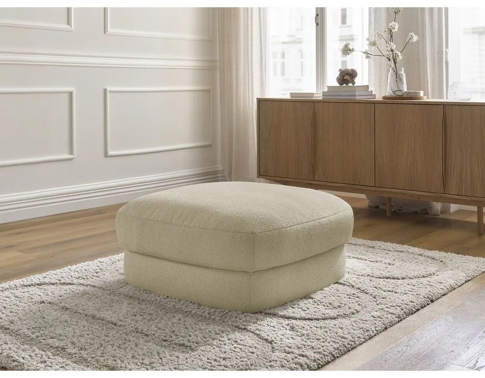 Бежова табуретка от букле Leonore – Bobochic Paris