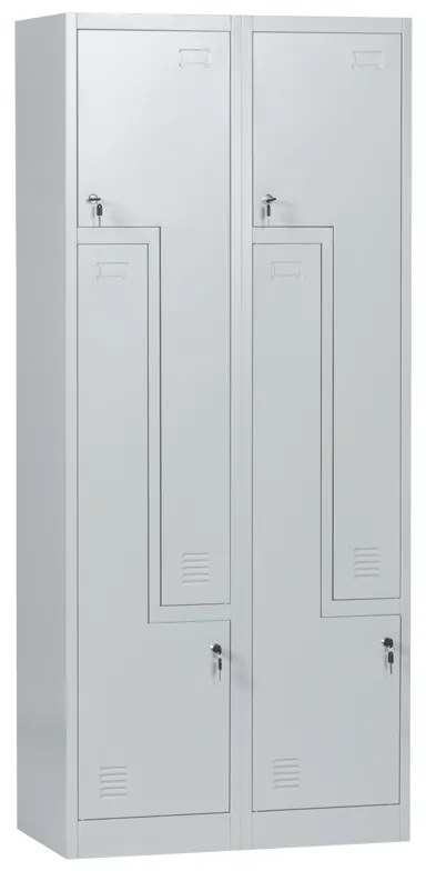 Метален шкаф Carmen CR-1280 L - сив