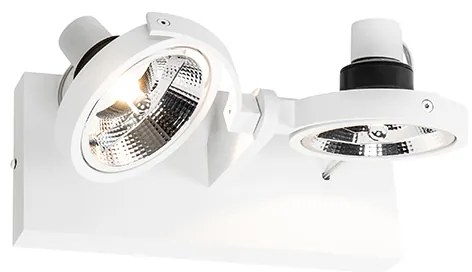 Модерен прожектор бял 2-светлина - Master 111