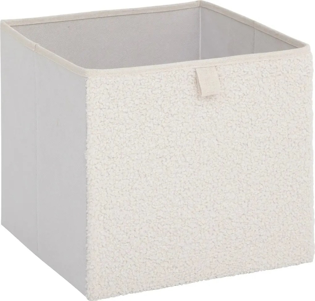 Кош за съхранение 5five Mix & Modul, Букле, Бял, 31x31 cm