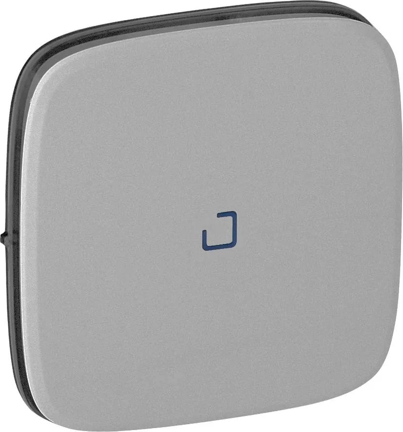 Legrand Лицев панел за ключ/бутон с индикация цвят Алуминий Valena Allure  - 755087