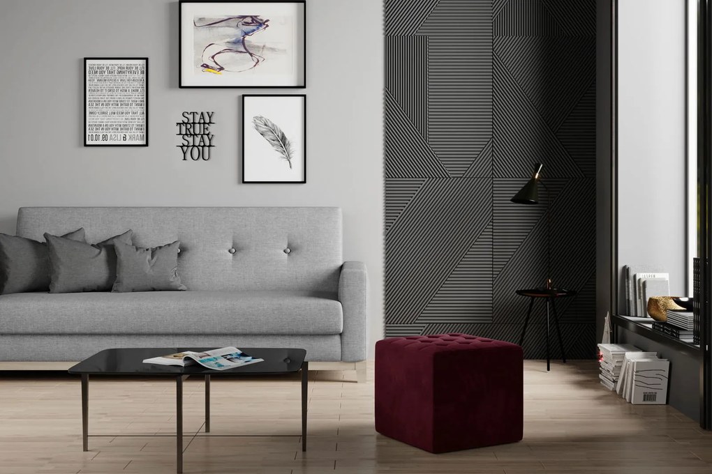 Пуф Cristophe-пурпурен