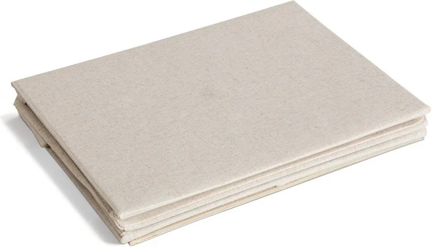 Бежова текстилна кутия за съхранение с капак 27x36x19 cm Soft Storage Small – Bigso