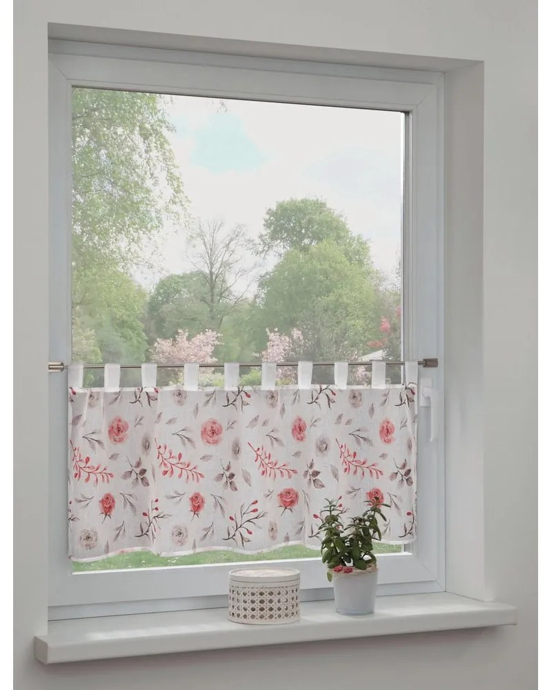 Бяло-розова завеса 135x45 cm Rose – Sehlbach