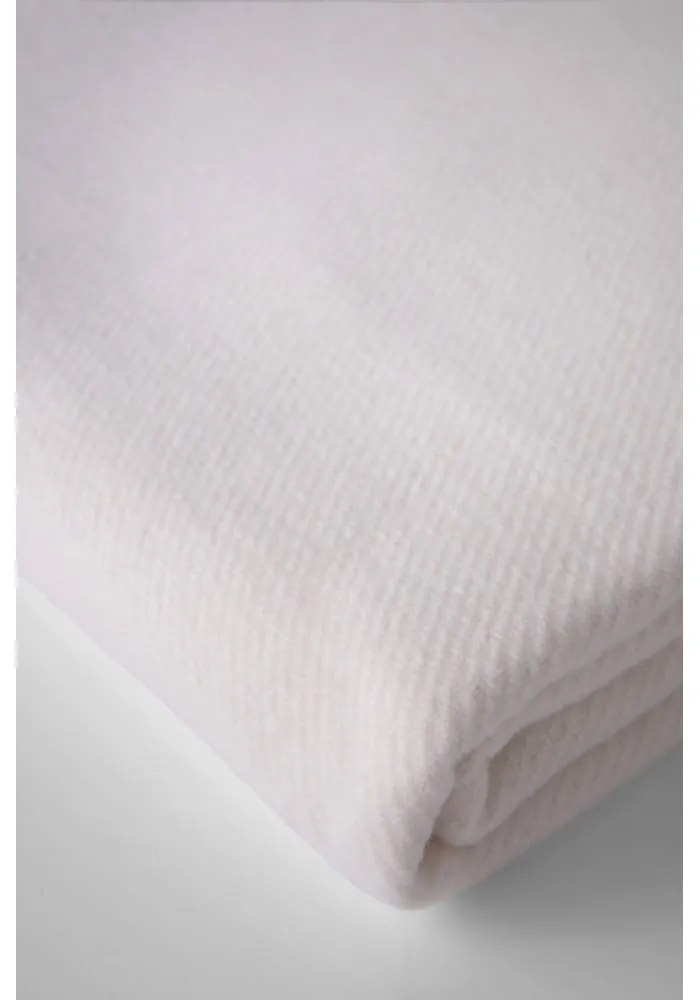 Кремаво одеяло със съдържание на памук Basics, 140 x 180 cm Plain - Euromant