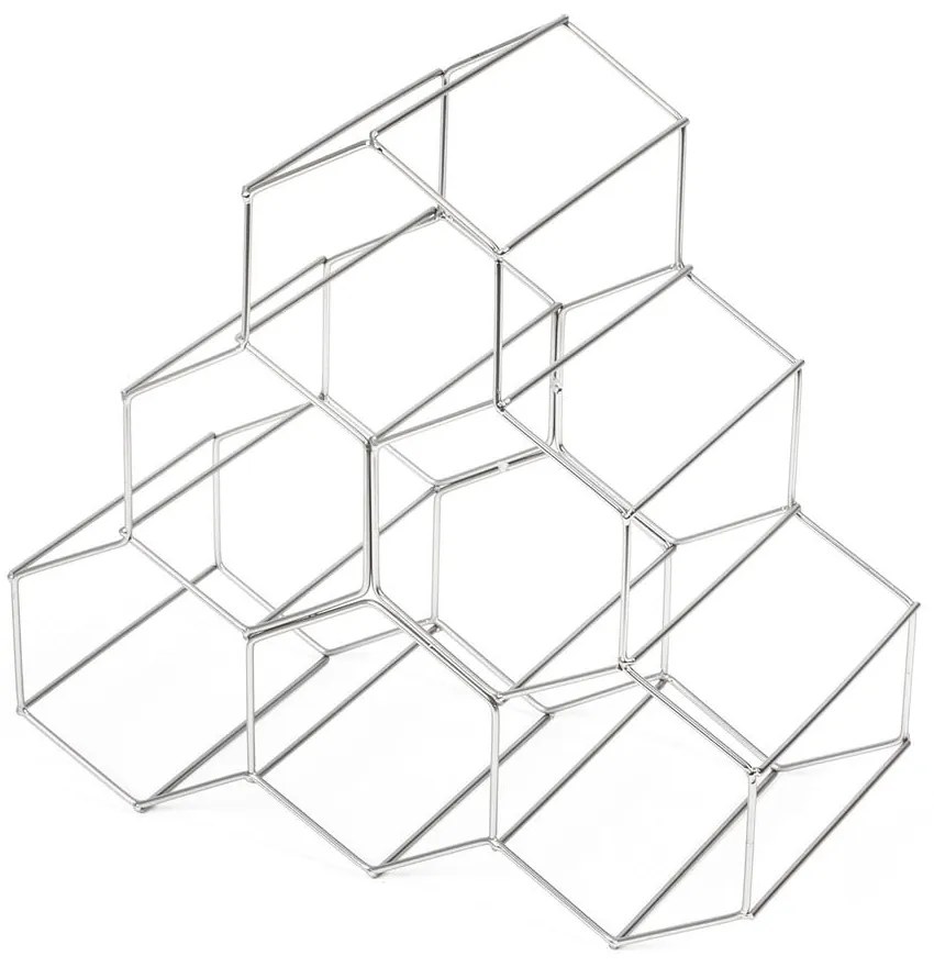 Сива метална стойка за вино - Compactor