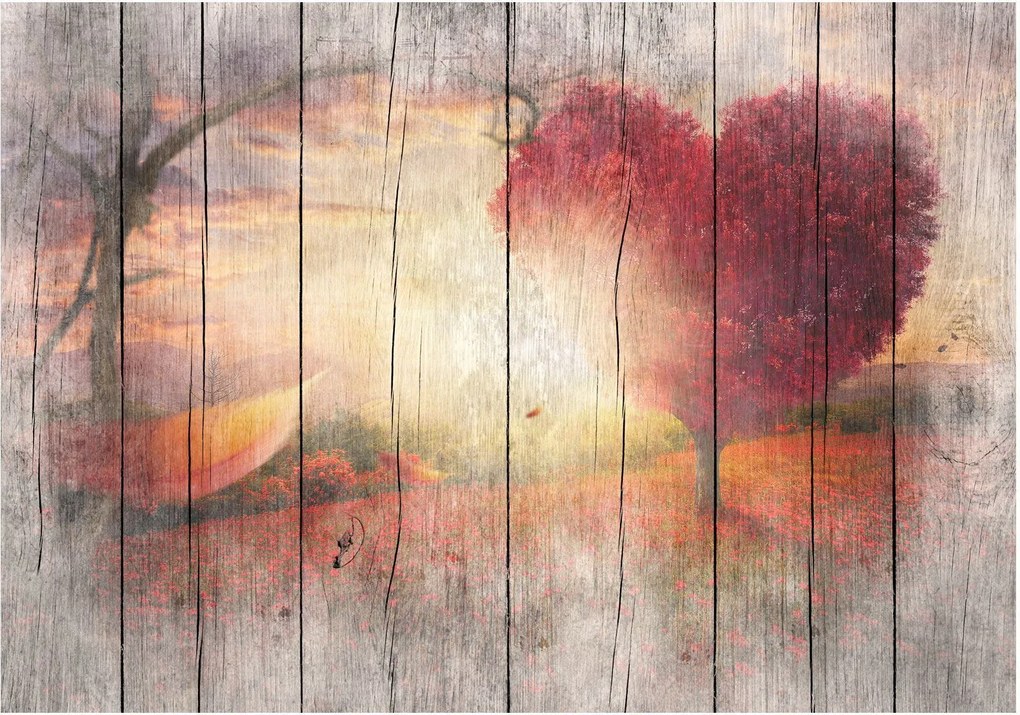 Самозалепващ се фототапет - Autumnal Love - 245x175