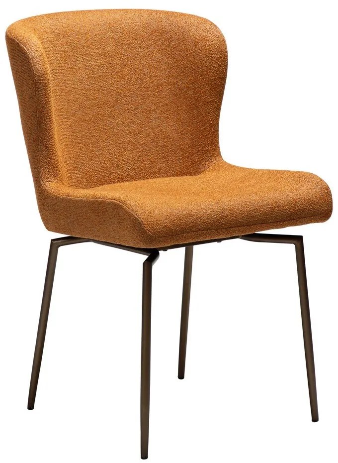 Кафяв тапициран трапезен стол Glam – DAN-FORM Denmark