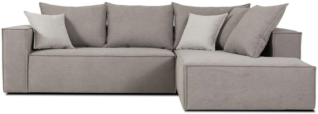 Ъглов диван Opalin-Сиво специално-Ляво