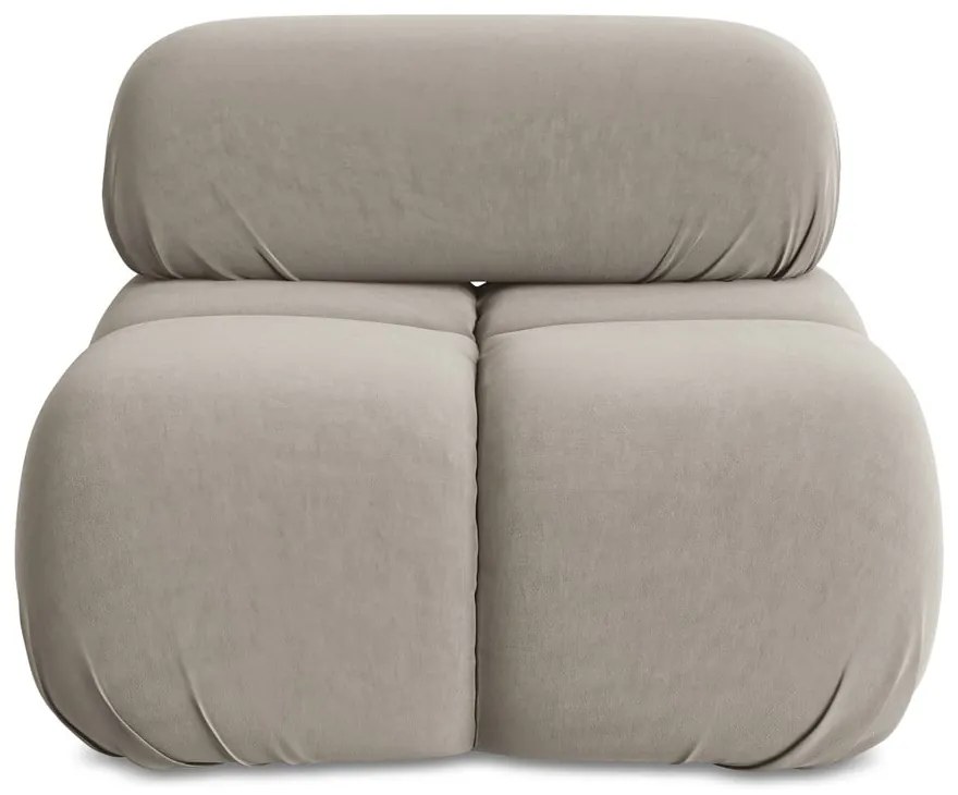 Бежов кадифен модул за диван Lokua – Makamii