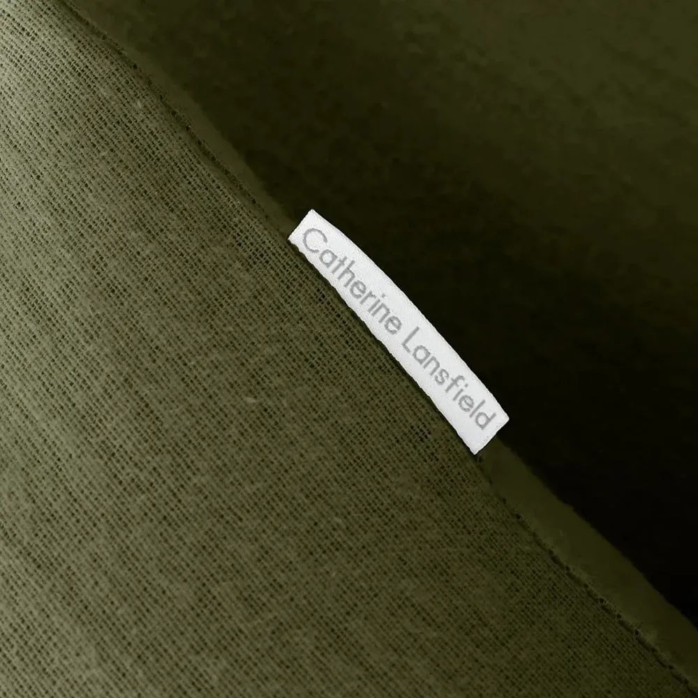 Двойно фланелено спално бельо в цвят каки 200x200 cm Brushed – Catherine Lansfield
