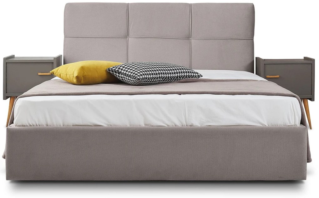Тапицирано легло Manhattan-Gkri Anoixto-150 x 200-Χωρίς μηχανισμό ανύψωσης