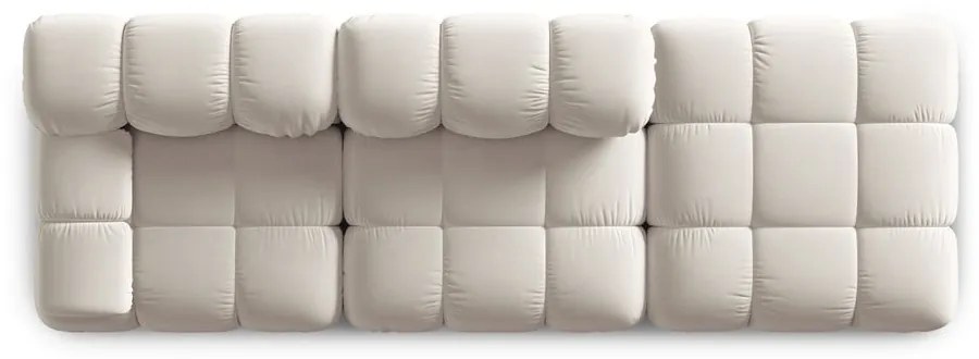 Бежов кадифен модулен диван 282 cm Bellis – Micadoni