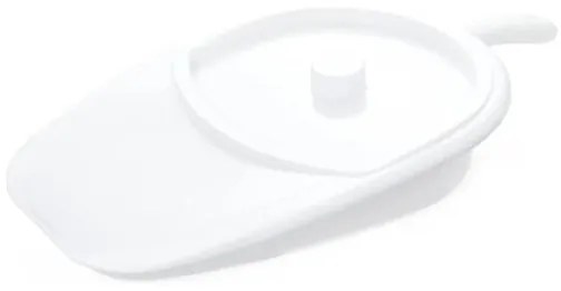 Vitility - Тоалетен съд за легло с капак, бял