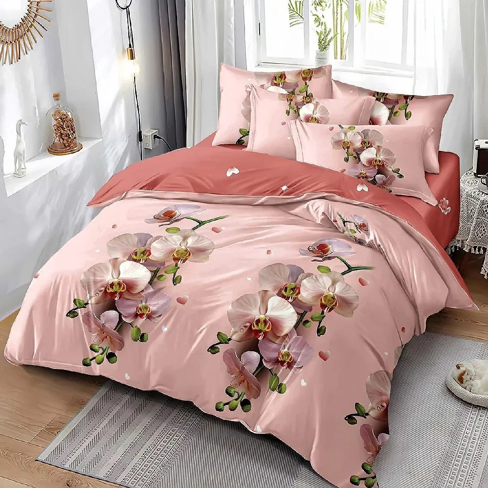 Двулицево спално бельо MarketVarna, 6 части - Модел V10244