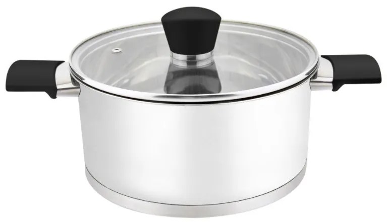 Тенджера с капак ZEPHYR ZP 1210, Многослойно дъно, Инокс - 16х10.5 см 2L