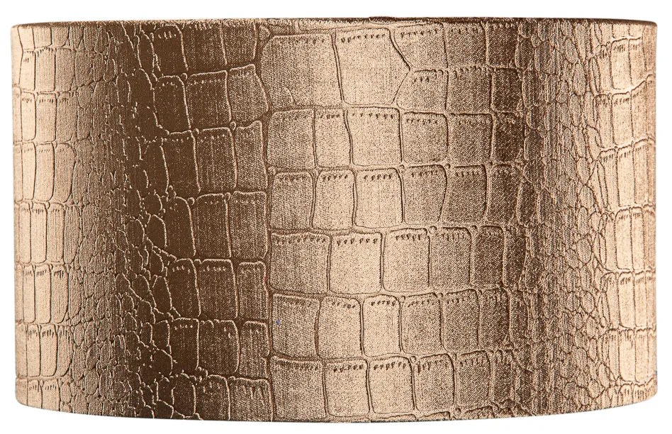 Кадифена абажура с дизайн на крокодил и златно покритие 35/35/20