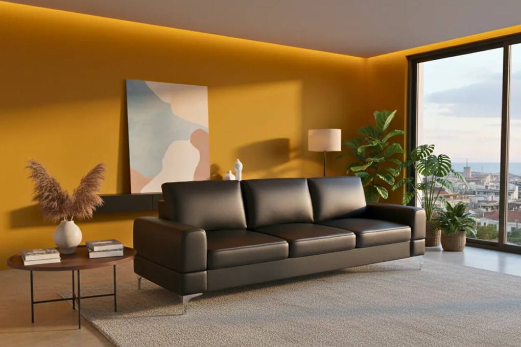 Разтегателен диван Radial LTHR-Mauro