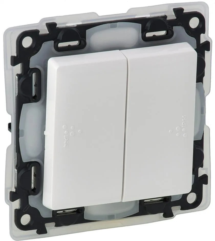 Legrand Сериен девиаторен ключ IP44 цвят бяло Valena Life  - 752158