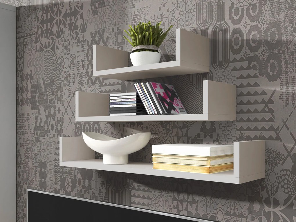 Комплект от три рафта Trio-сиво-бежово