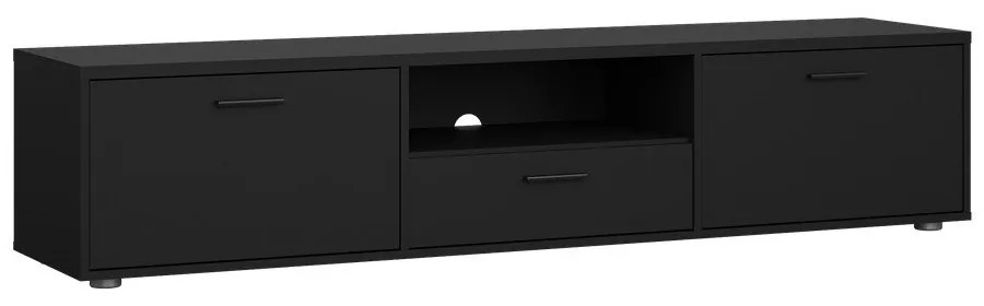 Черна маса за телевизор 177x38 cm Media - Tvilum
