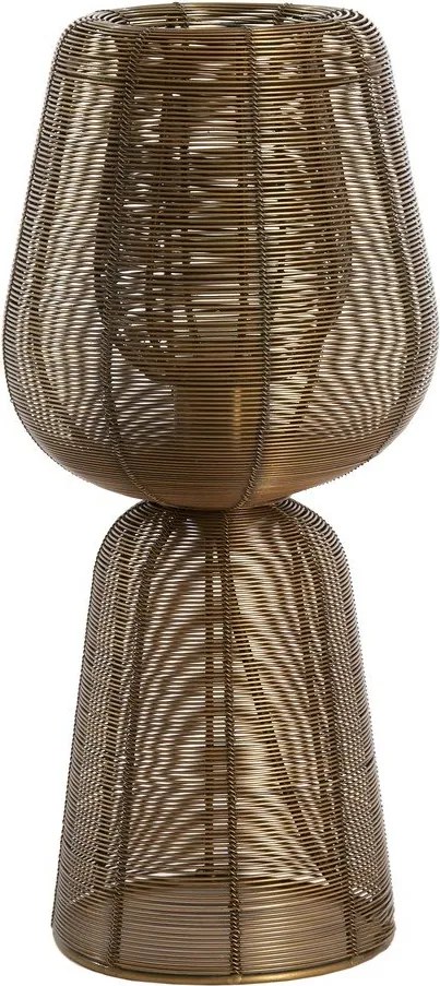 Метална настолна лампа в бронзов цвят (височина 42 cm) Aboso – Light & Living