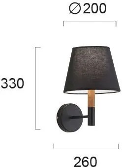 Аплика Viokef Villy-Черен