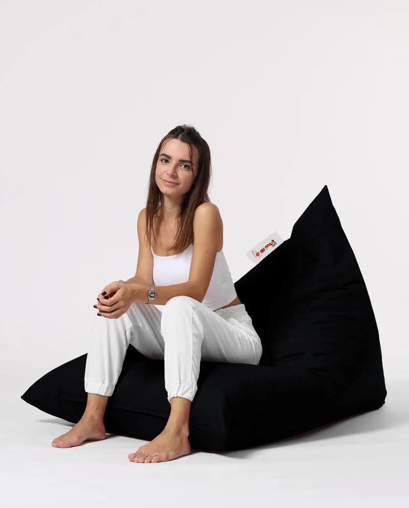 Градински пуф Pyramid Big Bed Pouf, цвят Черен