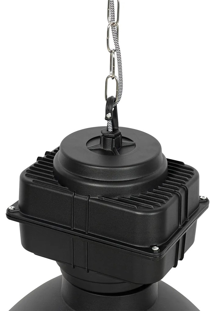 Индустриално висящо осветление черно 53,5 см - Sicko