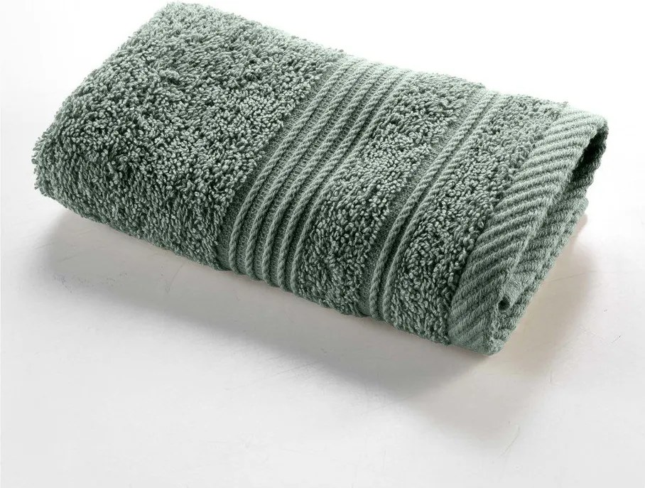 Светлозелена памучна кърпа от тери 30x50 cm Tendresse – douceur d'intérieur