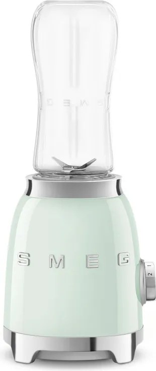 Блендер Smeg PBF01PGEU, 300W, 2x 600 мл, 20000-24000 об/мин, Противоплъзгаща основа, Без BPA, Неръждаема стомана, Пастелно зелен