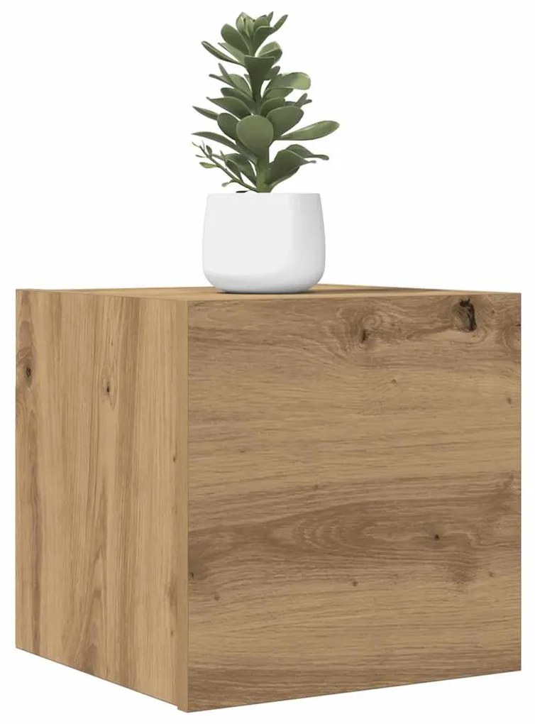 856414 vidaXL Стенни шкафове за телевизор Artisan Oak 30,5x30x30 cm