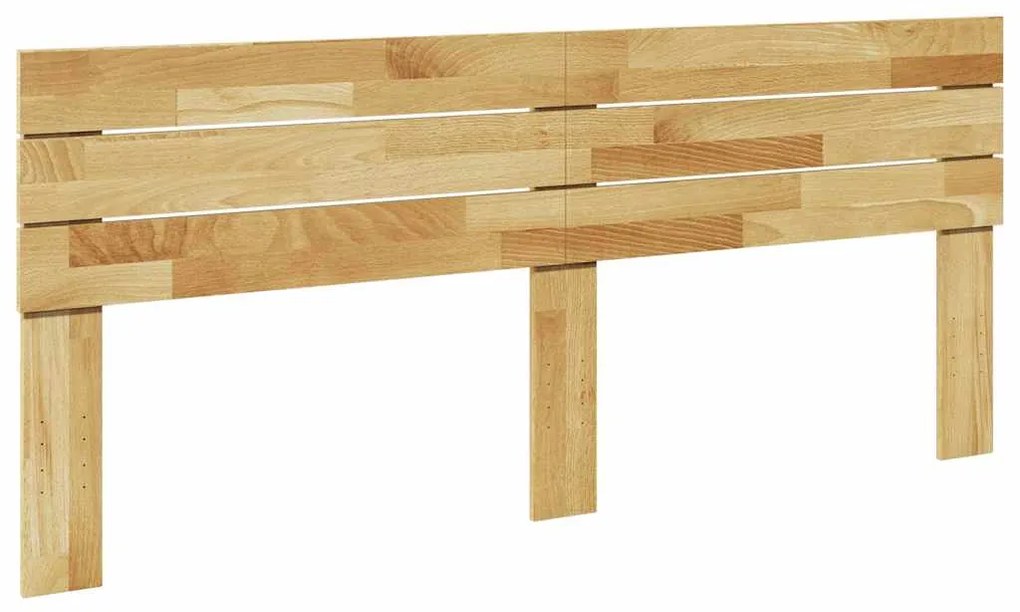 851983 vidaXL Табла за легло 200 см, масивна дървесина, дъб