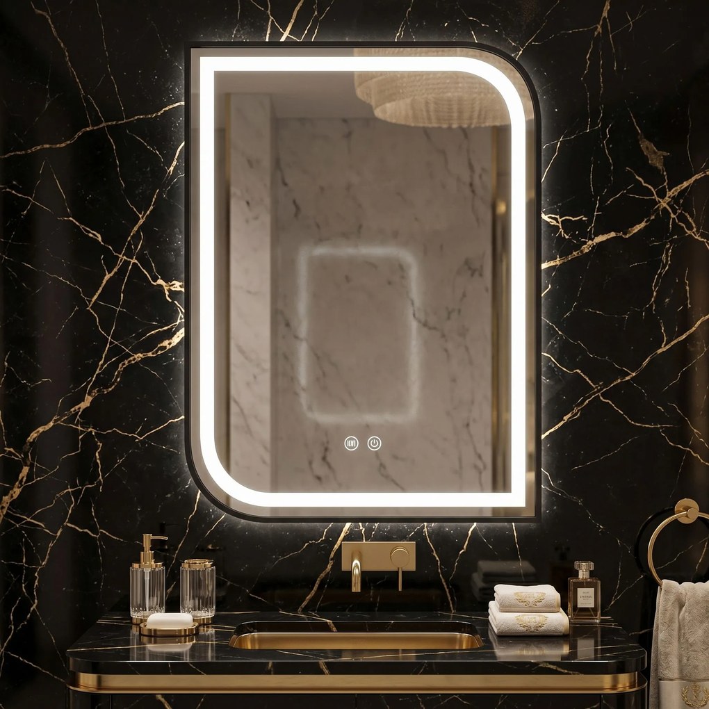 Огледало LED ZONE 80X60 BLACK