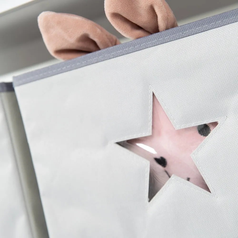 Сив детски скрин с маса за преповиване 87x100x75 cm Hamburg – Roba