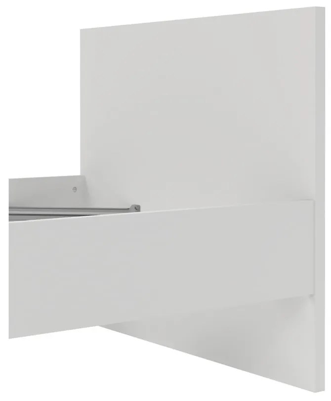 Бяло единично легло 90x190 cm Naia – Tvilum