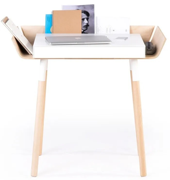 Бяло бюро с 1 чекмедже Бюро My Writing - EMKO