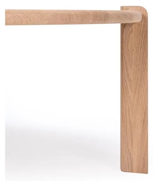 Масичка за кафе от масивен дъб в естествен цвят 100x180 cm Kulin – Gazzda