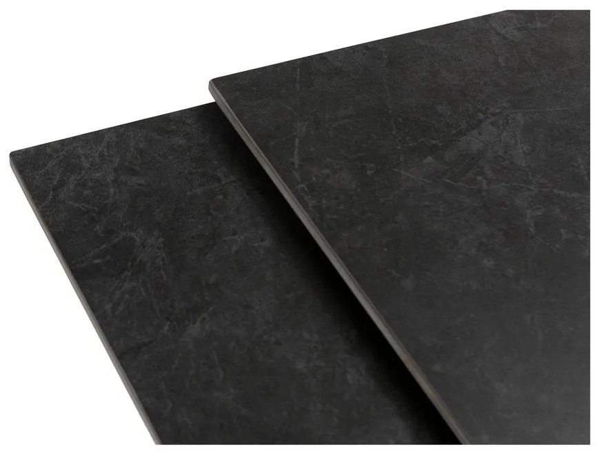 Сгъваема трапезна маса с допълнителна плоча с каменен плот за маса 90x150 cm Arlene – Marckeric