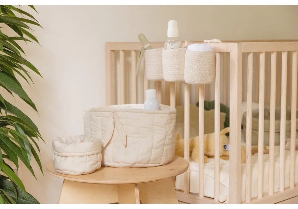 Кремави текстилни детски кутии за съхранение в комплект от 2 бр. ø 30x20 cm Bambie Natural – Lorena Canals