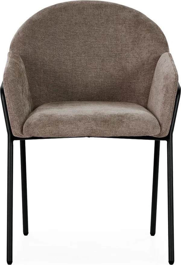 Прасковени тапицирани трапезни столове в комплект 2 бр. Aslin – MOME