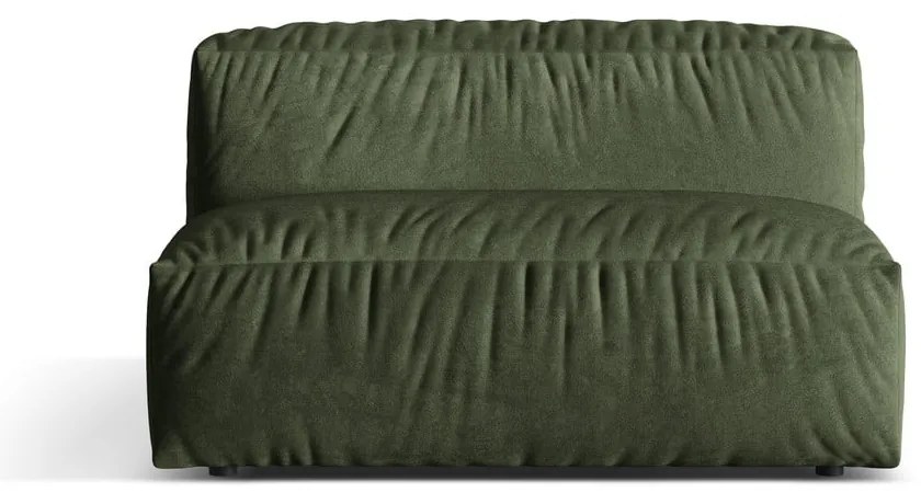 Зелен кадифен модул за диван (среден модул) Martina – Micadoni