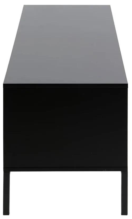 Черна маса за телевизор от дъб 140x45 cm Seaford - Actona